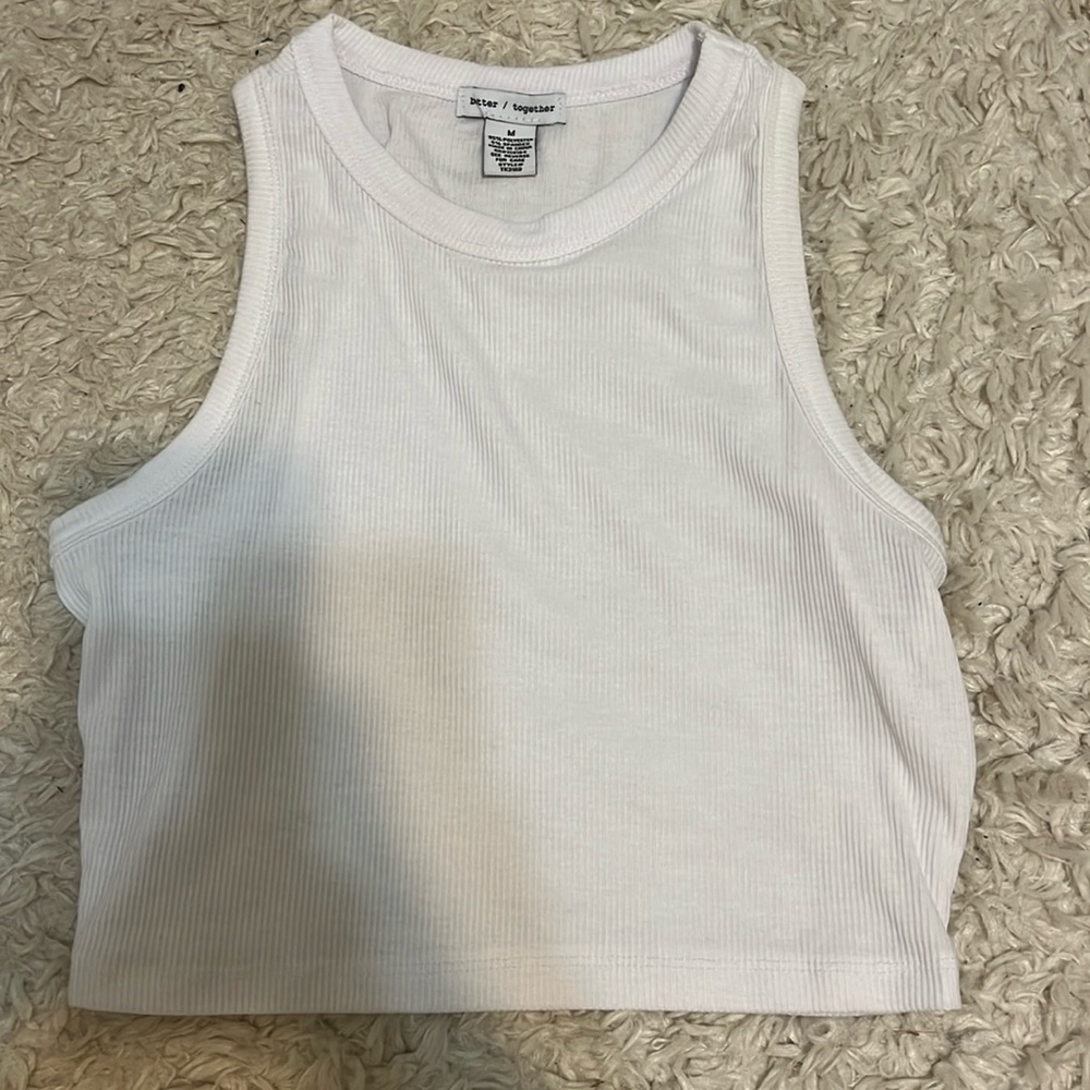 White tank, size medium, lightly worn